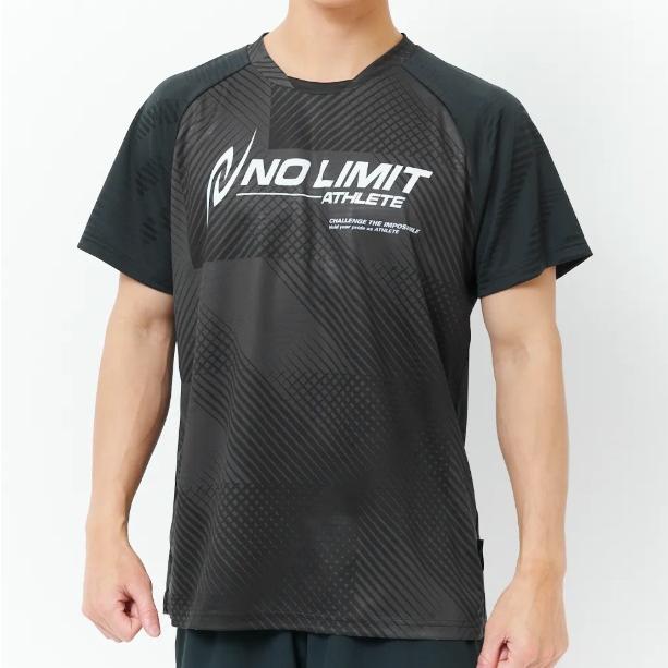 Shirts - NISHI　グラフィックジャカードTシャツ　Pブラック　ニシスポーツ　NO LIMIT　スポーツウェア　陸上競技　部活　2811A571　001