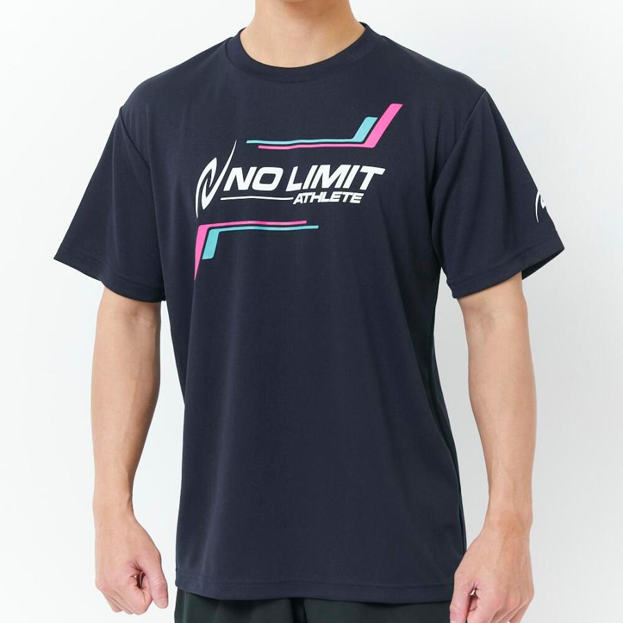 樂天商城 - NISHI　アスリートプライドTシャツ　Pネイビー　ニシスポーツ　NO LIMIT　スポーツウェア　陸上競技　部活　半袖