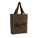 ローリングス 帆布トートバッグ L 27L ブラウン ブラックロゴ 通勤 通学 スポーツ 部活 バッグ Rawlings EBP13f08(4)