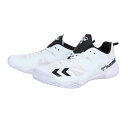 ヒュンメル レジェンドフライ5 ホワイト×ブラック ハンドボールシューズ 屋内用 インドア hummel WHITE/BLACK HANDBALL HAS8037-1090 部活 小学生 中学生 高校生 一般