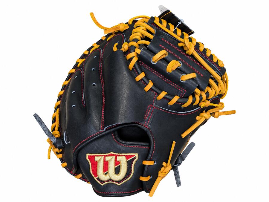 ウィルソン　WILSON　トレーニング用キャッチャーミット　捕手用　WTAHTG2BZ　右投げ　90　ブラック　黒　中学　高校　大学　一般　練習用グラブ