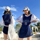 水着 レディース 3点セット中学生 高校生 大学生 女の子 水着 韓国風 夏 小胸 バンドゥ パレオ 日焼け防止 パッド付き 体型カバー UVカット ママ水着 海水浴 潜水 可愛い 10代 20代 30代