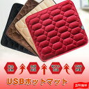 【45*45cm】電気マット 電気ミニマット 45*45cm ホットクッション 電気 マット ミニ 電気ホットマット 在宅勤務 ミニマット コンパクト 一人用 椅子用 電気座布団 ホットマット USB 足元ヒーター 暖かい 寒さ対策 送料無料