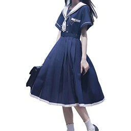 セーラー服 ワンピース レディース ロングスカート 森ガール ドレス jk 制服 学生服 学園風 可愛い 森ガール ロリータ 学園祭 文化祭 仮装