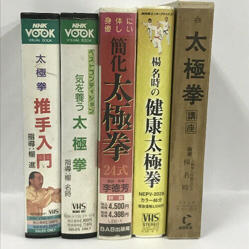 【中古】太極拳関連 VHS まとめて 5本 セット 楊名時 楊進 李徳芳 太極拳講座 推手入門 他