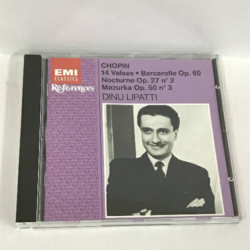 商品名:【中古】53 CHOPIN (ショパン) VALSES WALTZES Etc, LIPATTI EMI クラシックCDSKU:DAB-221213013033000000jan:0077776980225コンディション:中古 - 良いコンディション説明:ジャケット冊子付き。ディスク・ケースのセット販売です。その他の付属品はないもとのご理解下さい。盤面は良好です。ケースにスレ、があります。■付録等の付属品がある商品の場合、記載されていない物は『付属なし』とご理解下さい。※注意事項※当店は実店舗・他サイトでも販売を行っております。在庫切れの場合はキャンセルさせて頂きます。※ ポイント消化 にご利用ください。送料:ゆうメール商品説明:当店の商品詳細・付属品や状態はコンディション説明でご確認ください。こちらに記載がある場合は書籍本体・内容の説明や元の付属品の説明であり、当店の商品とは異なる場合があります。参考としてご覧ください。コンディション対応表新品未開封又は未使用ほぼ新品新品だがやや汚れがある非常に良い使用されているが非常にきれい良い使用感があるが通読に問題がない可使用感や劣化がある。書き込みがある。付属品欠品難あり強い使用感や劣化がある。強い書き込みがある。付属品欠品?※※※※注意事項※※※※・配送方法は当店指定のものとなります。変更希望の場合は別途追加送料を頂戴します。・送料無料の商品については、当社指定方法のみ無料となります。・商品画像へ、表紙についているステッカーや帯等が映っている場合がありますが、中古品の為付属しない場合がございます。・写真内にある本・DVD・CDなど商品以外のメジャーやライター等のサイズ比較に使用した物、カゴやブックエンド等撮影時に使用した物は付属致しません。