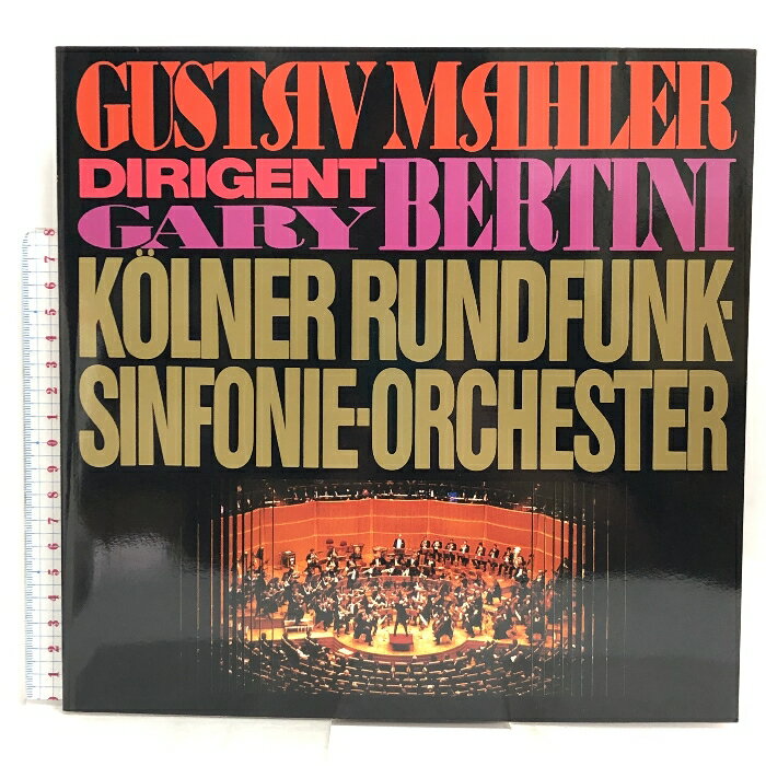 【中古】ガリー・ベルティーニ指揮 ケルン放送交響楽団 1991年日本公演 GUSTSIV MAHLER DIRIGENT BERTINI パンフレット