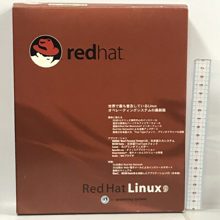 【中古】RedHat Linux 9 operating system 日本語版付属アプリケーション 8枚組 PCソフト