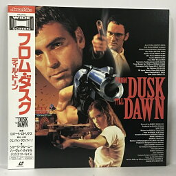 【中古】132 LD 洋画 フロム・ダスク ティル・ドーン アミューズビデオ クエンティン・タランティーノ 帯付き 両面ディスク レーザーディスク