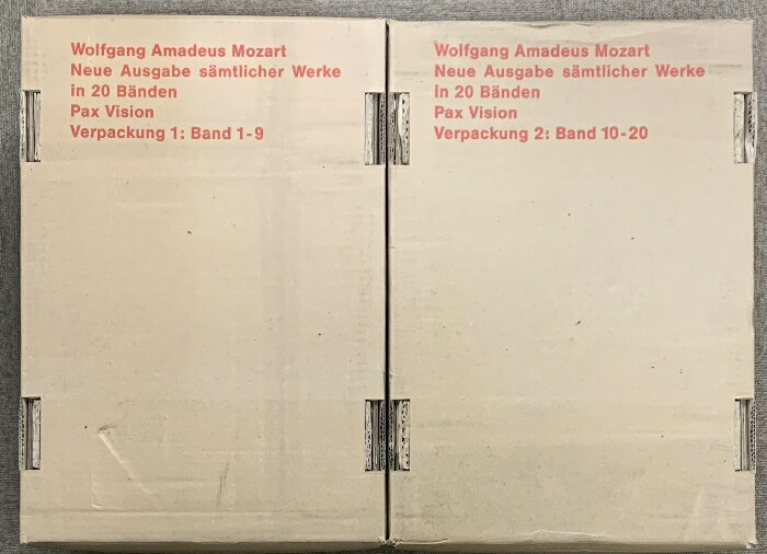 【中古】洋書 完全限定版 直輸入楽譜 モーツァルト大全集 全20巻 セット ユニバーサル ミュージック株式会社 輸送箱付き