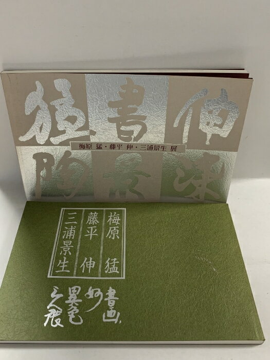 【中古】図録 梅原 猛・藤平 伸・三浦景生 展 全2冊セット 高島屋 1995