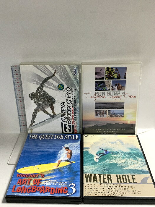 【中古】DVD サーフィン関連 まとめ 4点 セット ファンサーフ WINGNUT’S ART OF LONGBOARDING 4枚組