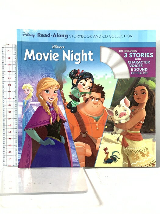 【中古】洋書 Disney's Movie Night Read-Along Storybook and CD Collection: 3-in-1 Feature Animation Bind-Up Disney Press Disney Books