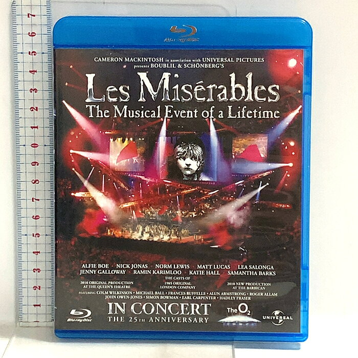 【中古】レ・ミゼラブル 25周年記念コンサート ジェネオンユニバーサルエンターテインメント 「Blu-ray」　SKU04Q-260825014019001-002　jan　コンディション中古 - 良い　コンディション説明バーコードがありません。番号「BD-57198」の商品です。発売元は「ジェネオンユニバーサルエンターテインメント」です。ディスク・ケースのセット販売です。その他の付属品はないものとご理解下さい。盤面は良好です。ケースにスレ、があります。※注意事項※■付録等の付属品がある商品の場合、記載されていない物は『付属なし』とご理解下さい。 ポイント消化 にご利用ください。　送料ゆうメール　商品説明【当店の商品詳細・付属品や状態はコンディション説明でご確認ください。こちらに記載がある場合は書籍本体・内容の説明や元の付属品の説明であり、当店の商品とは異なる場合があります。参考としてご覧ください。】　※※※※注意事項※※※※・配送方法は当店指定のものとなります。変更希望の場合は別途追加送料を頂戴します。・送料無料の商品については、当社指定方法のみ無料となります。・商品画像へ、表紙についているステッカーや帯等が映っている場合がありますが、中古品の為付属しない場合がございます。・写真内にある本・DVD・CDなど商品以外のメジャーやライター等のサイズ比較に使用した物、カゴやブックエンド等撮影時に使用した物は付属致しません。コンディション対応表新品未開封又は未使用ほぼ新品新品だがやや汚れがある非常に良い使用されているが非常にきれい良い使用感があるが通読に問題がない可使用感や劣化がある場合がある書き込みがある場合がある付属品欠品している場合がある難あり強い使用感や劣化がある場合がある強い書き込みがある場合がある付属品欠品している場合がある
