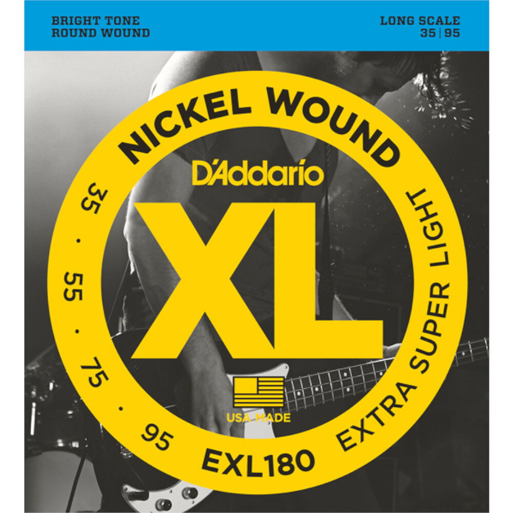 D'Addario XL NICKEL EXL180 .035-.095 Long 븹 쥯ȥå١