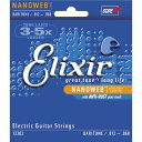 Elixir NANOWEBコーティング弦 ニッケルスチール弦 BARITONE .012-.068 エレクトリックギター弦 #12302