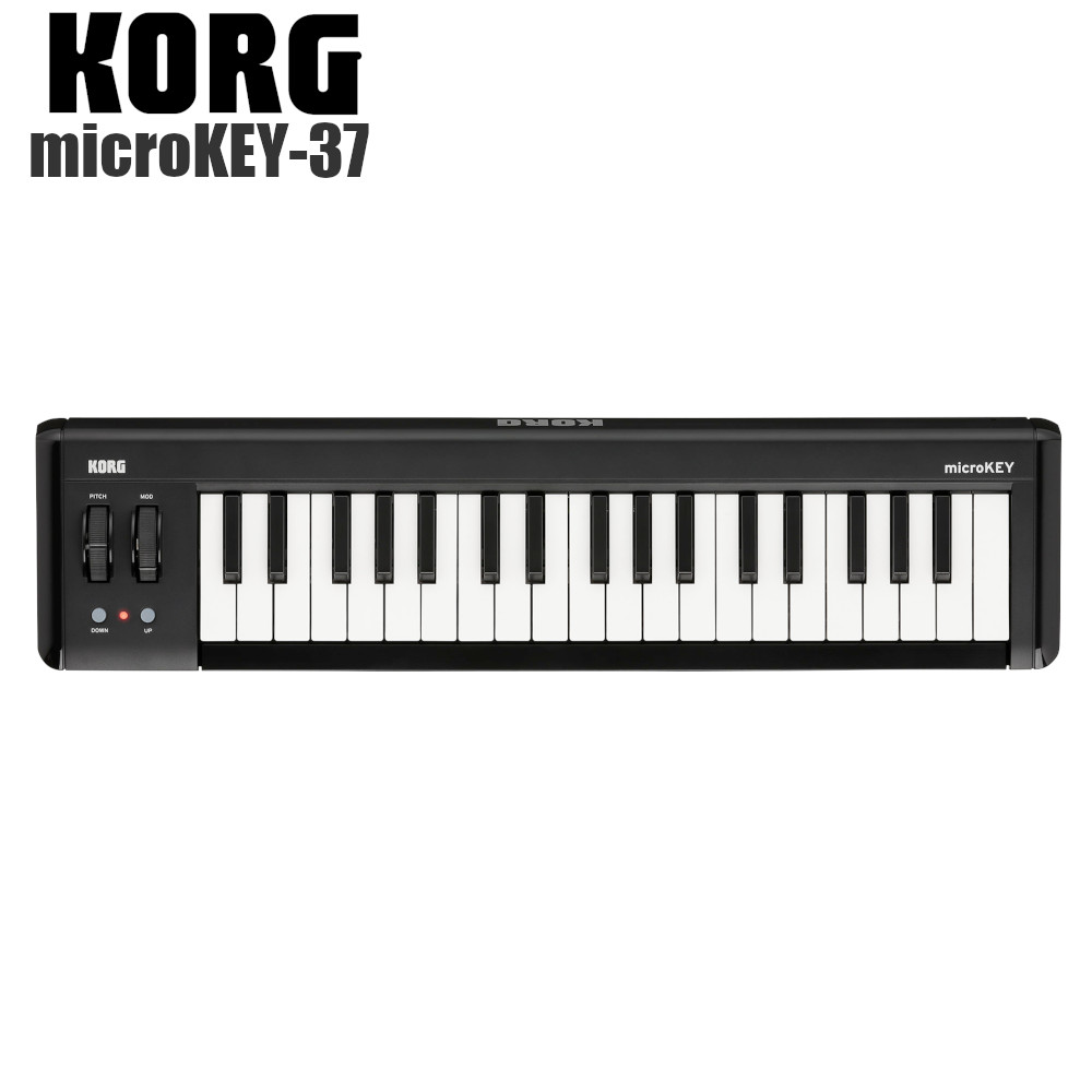 KORG microKEY USBMIDIキーボード 37鍵盤 ピッチ・モジュレーションコントローラー 作曲・DTMに最適