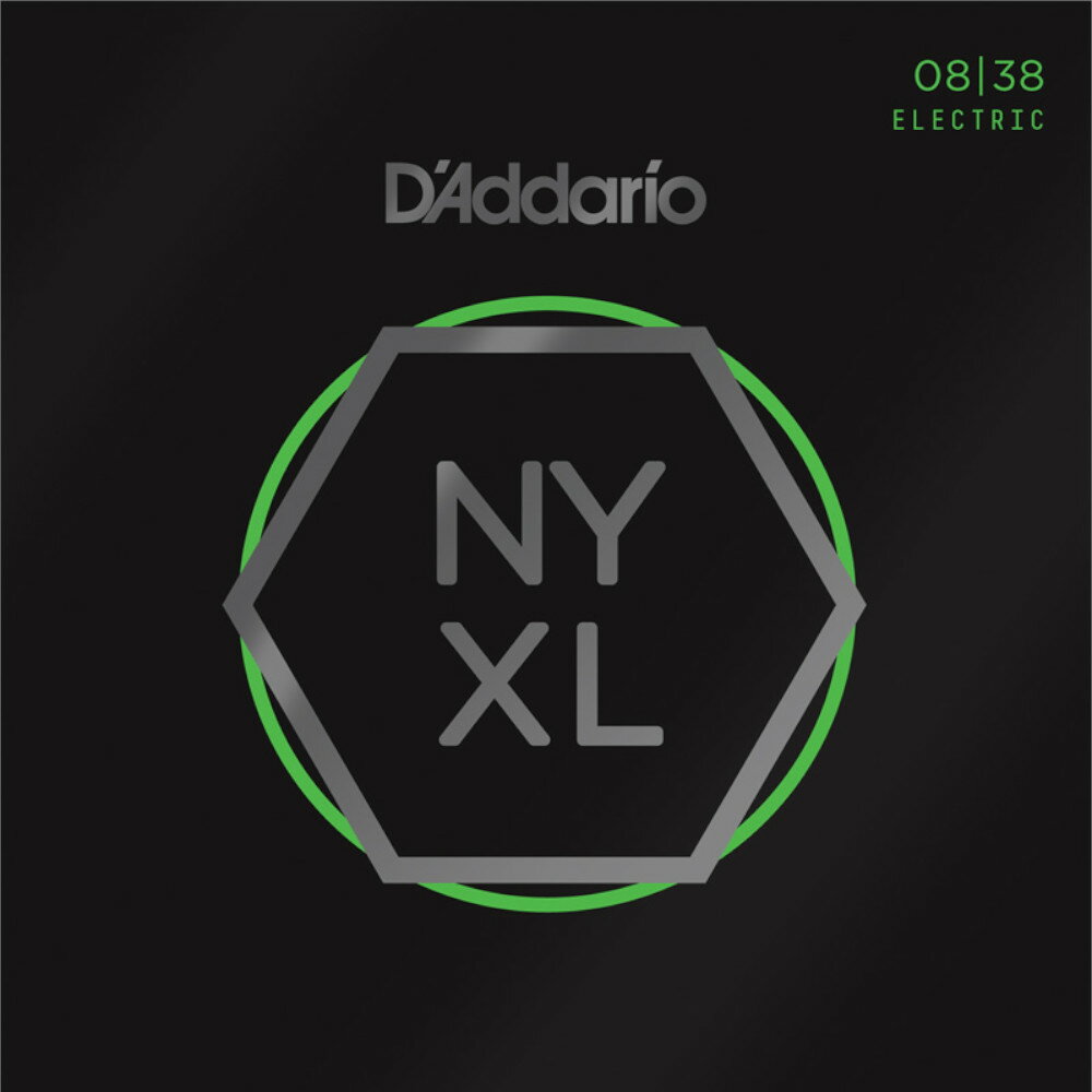 D'Addario NYXL0838 .008-.038 Extra Super Light Nickel Wound ニッケル弦 エレキギター弦