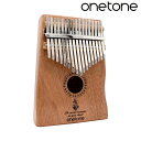 ONETONE カリンバ (親指ピアノ) 17キー マホガニー材 初心者セットKALIMBA