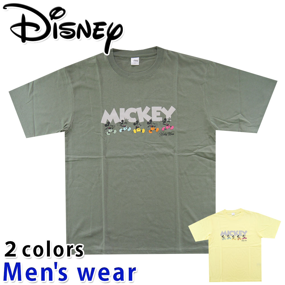 ★メール便送料無料★ ディズニー 半袖 Tシャツ メンズ 2277-0500B ミッキー マウス Disney グッズのサムネイル