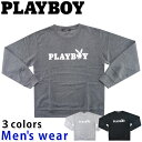 ★条件付き送料無料★ PLAYBOY プレイボーイ 裏起毛 トレーナー SPPB-34402B メンズ スウェット グッズ