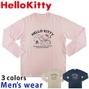 ★メール便送料無料★ キティちゃん 長袖 Tシャツ メンズ HK1233-529B ハロー キティ サンリオ グッズ 猫