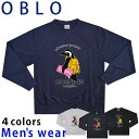 ★条件付き送料無料★ OBLO ペンギン トレーナー メンズ 12432290 裏毛 スウェット アニマル 動物 グッズ
