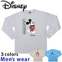 ★メール便送料無料★ ディズニー 長袖 Tシャツ メンズ DY1-3914A ミッキー マウス ワイド ネズミ グッズ