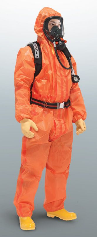 全身化学防護服 マイクロケム 5000 1着 サイズS〜2XL 〔アンセ ル (ANSELL)製〕 アンモニア、ジエチルアミンに強い! JIS T 8115:2015 タイプ3、4、5、6適合 シゲマツ