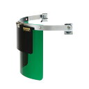 理研化学 ヘルメット装着用 円筒型 W型 ダブル 防災面 370-WC 1個 フェイスシールド 透明(クリア) G1 ~ G3 No8 ~ No11 GY K3 K4 黄色 組合せ自由 アクリルレンズ レンズ交換可能 ガス溶接 ガス切断 電気溶接 炉前作業 暗所作業 等