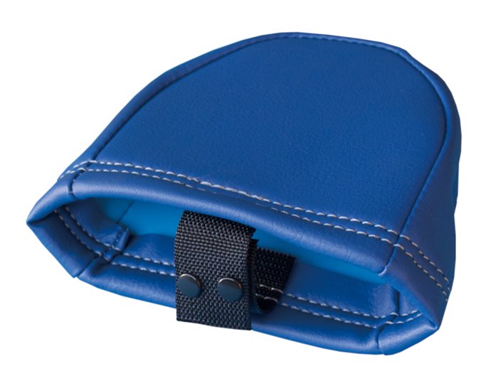 ボタン式固定用ベルト付きクッションカバー MYCB型 1個 頂点の丸リングにセイフティブロックを取り付け..