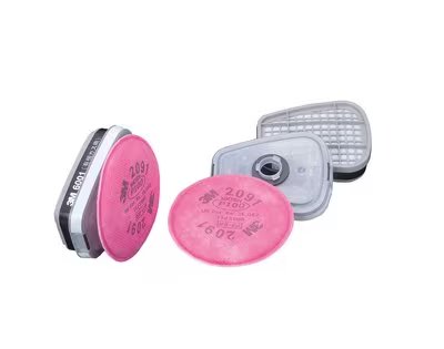 6001/2091-L3 防じんフィルタ(L3)付き有機ガス用吸収缶 1箱（2個1組×6） 防じん区分L3 補修効率99.9%以上 6000シリーズ面体用 ダイオキシン類対策 レベル2対応 ぼうどく 有毒ガス