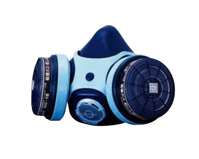 興研 直接式小型防毒マスク サカヰ式 7121RG_02型 1個 面体のみ 吸収缶別売 ダイオキシン レベル2 防じん(防塵)兼用 有毒ガス コーケン