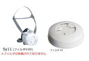 石綿(アスベスト)除去作業 呼吸用保護具の区1対応 ダイオキシン類対策用(レベル1)対応 マスク面体・フィルタセット(sts-ast1-05) 1セット Sy1...