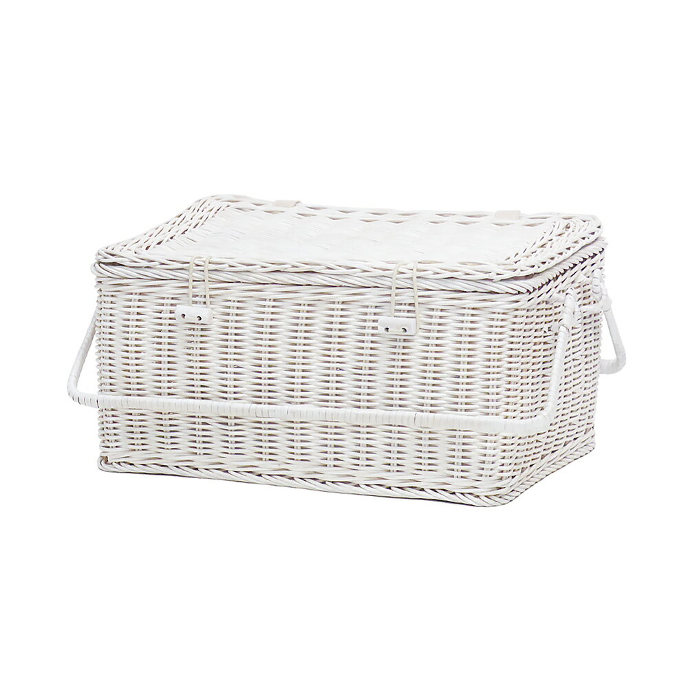 品番 569WH 籐のかごバスケット ピクニックバスケット 【かごのお店ラッセル Rakuten】