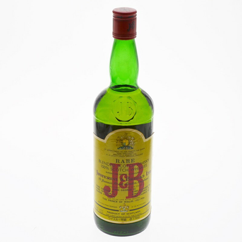 【中古・未開栓】J&B RARE　レア　ウイスキー特級　スコッチウイスキー SCOTH WHISKY　760ml　43度　箱無し　洋酒　02787