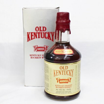 【中古・未開栓】【OLD KENTUCKY】オールド ケンタッキー 10年 アンバー 750ml 45% バーボン ウイスキー 洋酒 古酒【リサイクルマート秩父店】 r231-1200577905801211