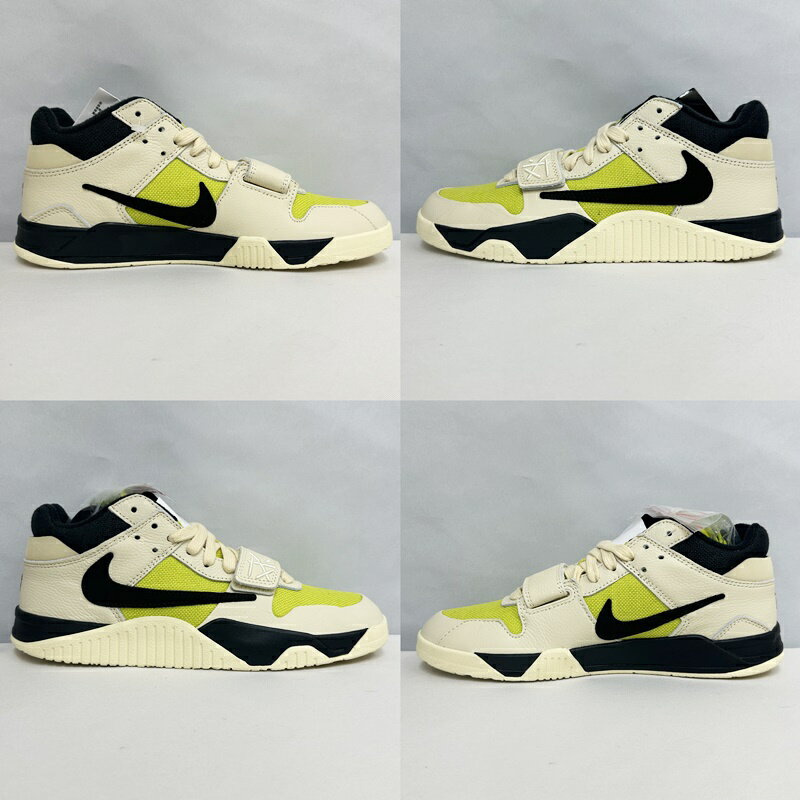 【中古・未使用】【NIKE】Travis Scott ナイキ トラヴィススコット FZ8117-102 JORDAN JUMPMAN JACK TR CJ1 T-Rexx Bright Cactus ジョーダン MUSLIN/BLACK-BRIGHT CACTUS 26.5cm メンズ USED-SS【リサイクルマート＋質 秩父店】r255-1200501905800790