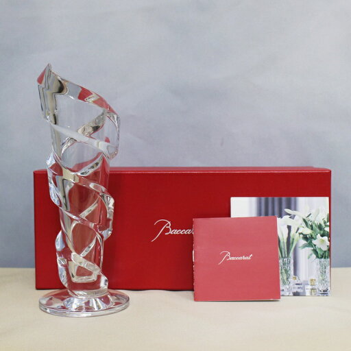 【中古・未開栓】【Baccarat】バカラ ベース 花瓶 スパイラル ガラス クリスタル プレゼント 誕生日 結婚祝い 【リサイクルマート秩父店】r254-1200147905800020 【中古・未開栓】【Baccarat】バカラ ベース 花瓶 スパイラル ガラス クリスタル プレゼント 誕生日 結婚祝い 【リサイクルマート秩父店】r254-1200147905800020
