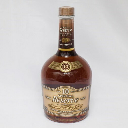 【中古・未開栓】【埼玉県内配送限定】Suntory サントリー スペシャルリザーブ 10年 シェリー樽 700ml 40％ モルト グレーン ウイスキー【リサイクルマート秩父店】m21-1200581905801026