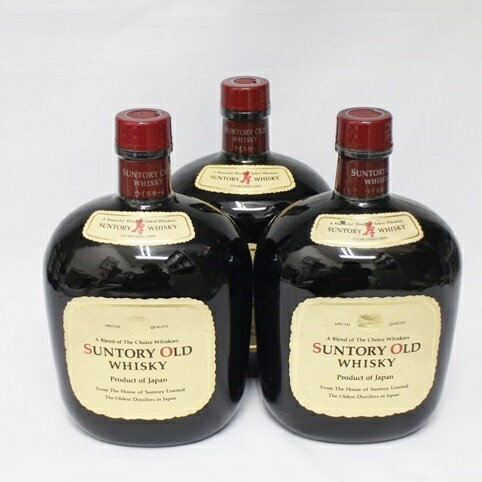 【中古・未開栓】【埼玉県内配送限定】SUNTORY OLD WHISKY サントリー オールド ウイスキー 750ml 43% お酒 3本セット 国産ウイスキー モルト グレーン【リサイクルマート秩父店】m21-1200581905801080