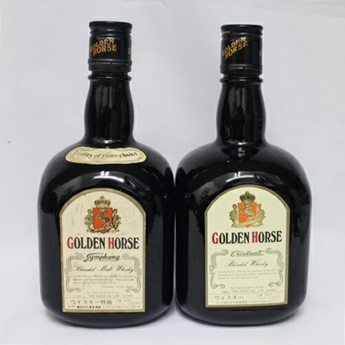 【中古・未開栓】【埼玉県在住限定】GOLDEN HORSE ゴールデンホース 720ml 43％ 2本セット 飲み比べ スコッチ モルト ウイスキー 一級 東亜酒造 スコットランド 英国 古酒 お酒【リサイクルマート秩父店】m21-1200581905800350