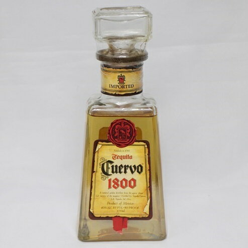 【中古・未開栓】【Cuervo】クエルボ 1800 旧ラベル テキーラ 375ml 40％ 古酒 クリアキャップ お酒 洋酒【リサイクルマート秩父店】m21-1200577905801058