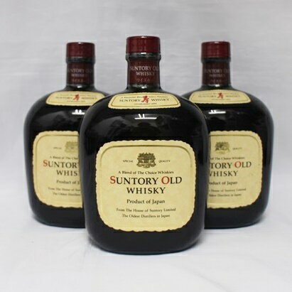 【中古・未開栓】【埼玉県内配送限定】SUNTORY OLD WHISKY サントリー オールド ウイスキー Product of Japan プロダクト オブ ジャパン 750ml 43% お酒 3本セット 国産ウイスキー モルト グレーン【リサイクルマート秩父店】02669