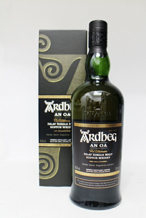 【中古・未開栓】ARdbeg AN OA　アードベッグ アン オー　700ml　46.6度 シングル　モルト　スコッチ　ウイスキー　箱 お酒【リサイクルマート秩父店】m22-1200577905801170