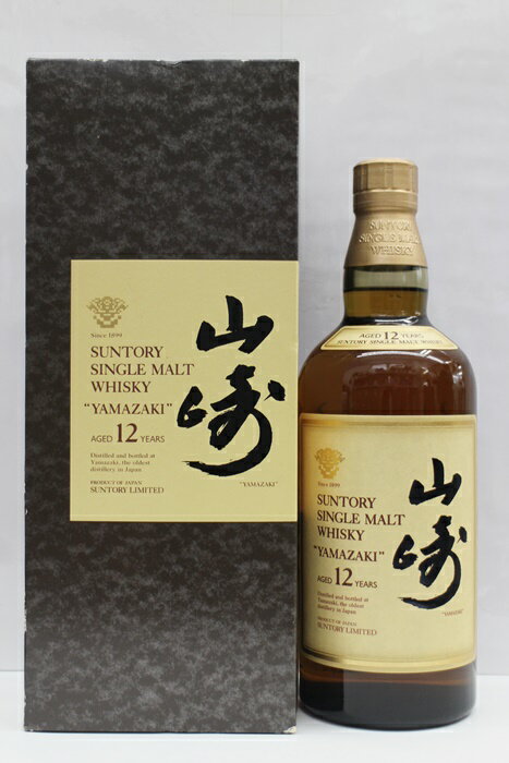 【中古・未開栓】【埼玉県内配送限定】サントリー SUNTORY 山崎 12年 ピュアモルト 750ml 43％ 国産ウイスキー【リサイクルマート秩父店】m21-1200581905801618