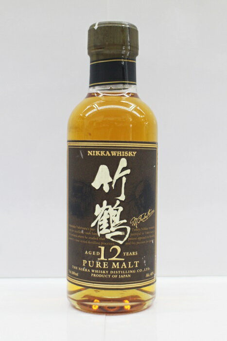 【中古 未開栓】【埼玉県内配送限定】NIKKA ニッカ ウイスキー 竹鶴 12年 ピュアモルト 180ml 40％ ミニボトル モルトウイスキー お酒 ジャパニーズウイスキー 箱無し【リサイクルマート秩父店】m21-1200581905801752