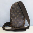 【中古】【LOUIS VUITTON】ルイヴィトン ポシェット・ガンジュ M51870 ウェストポーチ ボディバッグ ショルダーバッグ モノグラム ブラウン ゴ...