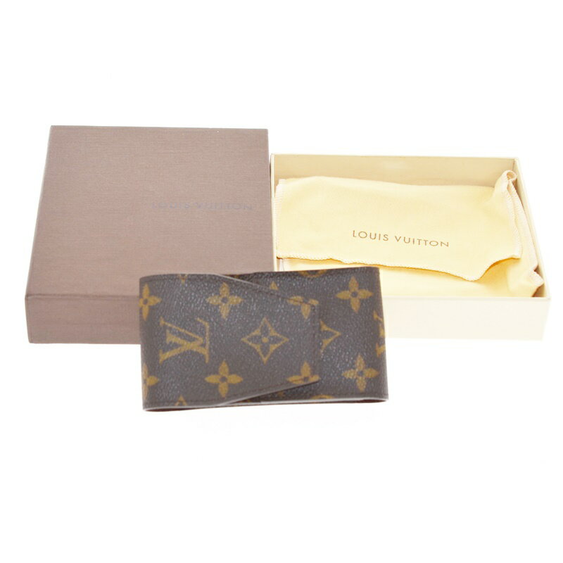 【中古】LOUIS VUITTON ルイヴィトン エテュイ・シガレット M63024　シガレットケース モノグラム　　CT2049　箱有　イニシャル入り　USED-A 02650