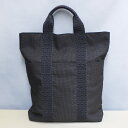【中古】【Hermès】エルメス エールライン カバス トート ナイロンキャンバス グレー シルバー金具 ハンドバッグ メンズ レディース USED-...